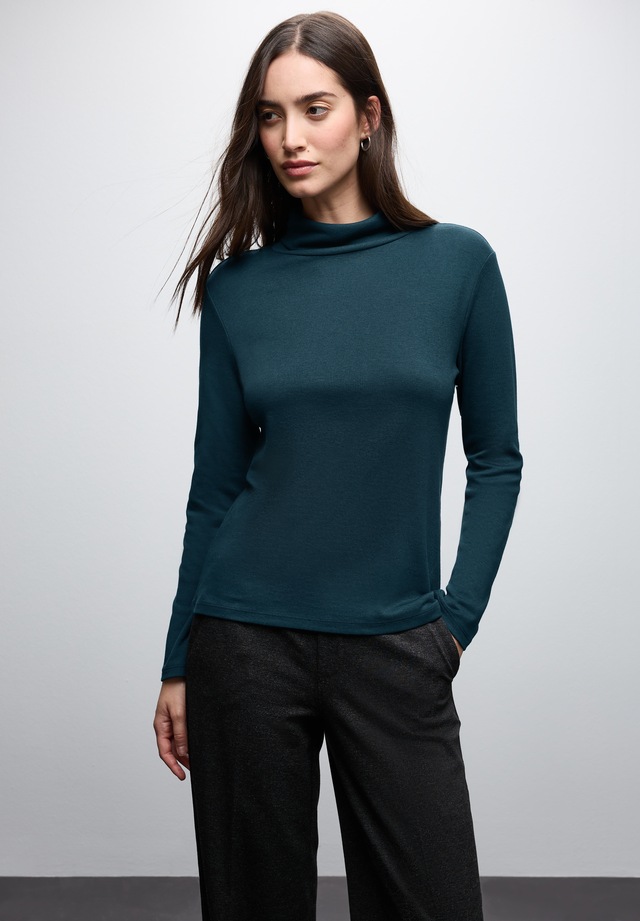 STREET ONE Rollkragenshirt im soften Baumwoll-Mix