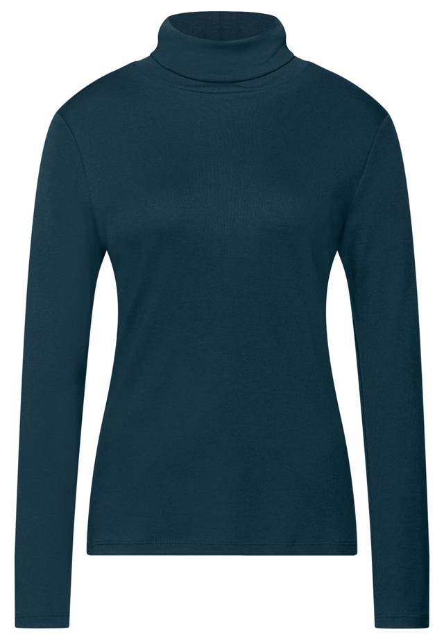 STREET ONE Rollkragenshirt im soften Baumwoll-Mix