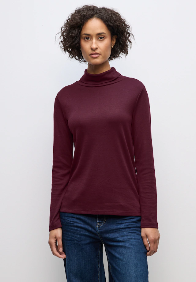 STREET ONE Rollkragenshirt im soften Baumwoll-Mix