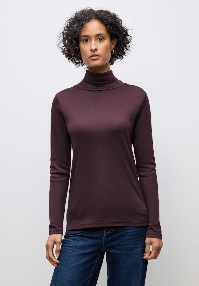 STREET ONE Rollkragenshirt im soften Baumwoll-Mix