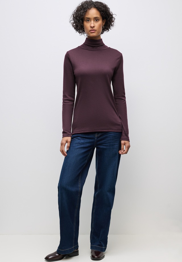 STREET ONE Rollkragenshirt im soften Baumwoll-Mix