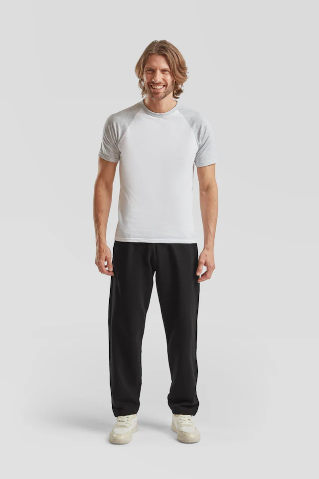Fruit of the Loom Sweathose Jogger mit offenem Beinabschluss