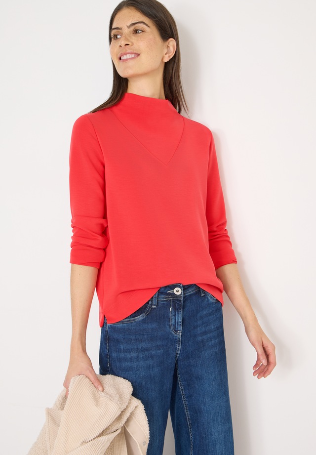 Cecil Stehkragenpullover mit großem Kragen