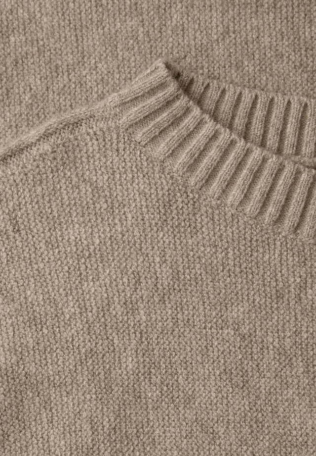 STREET ONE Strickpullover mit Materialmix