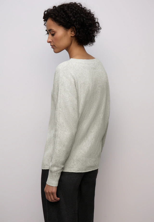 STREET ONE Strickpullover mit Materialmix