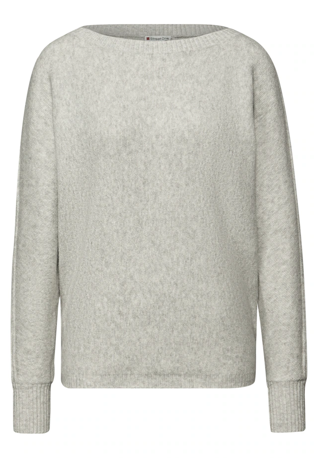 STREET ONE Strickpullover mit Materialmix