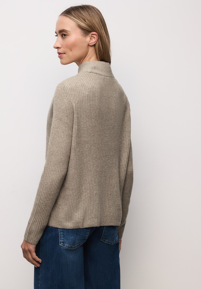 STREET ONE Stehkragenpullover im soften Baumwoll-Mix
