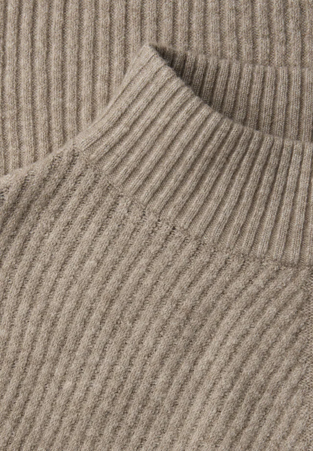 STREET ONE Stehkragenpullover im soften Baumwoll-Mix