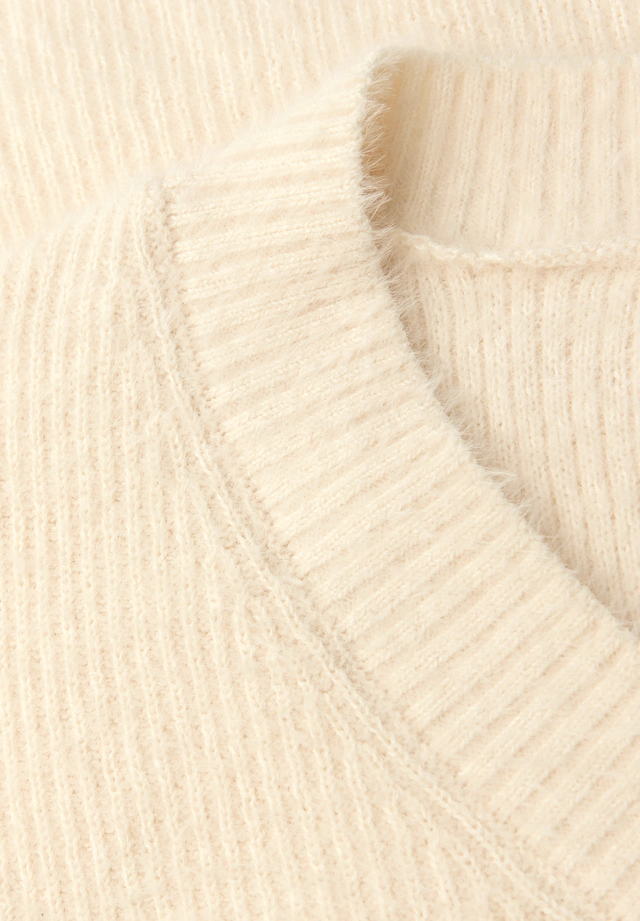 STREET ONE V-Ausschnitt-Pullover mit Rippbündchen