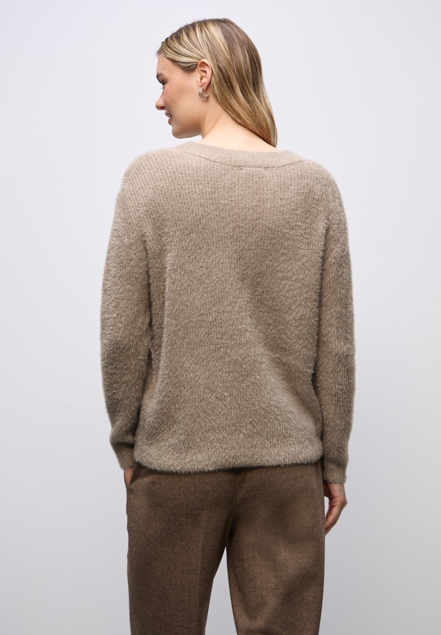 STREET ONE V-Ausschnitt-Pullover mit Rippbündchen