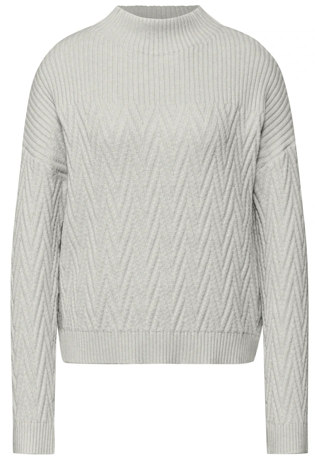 STREET ONE Rollkragenpullover mit Rippbündchen