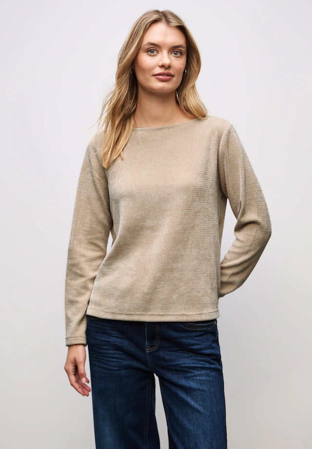 STREET ONE Langarmshirt mit U-Boot-Ausschnitt