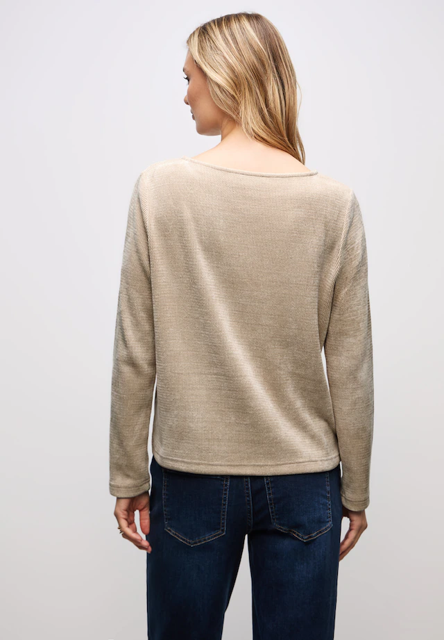 STREET ONE Langarmshirt mit U-Boot-Ausschnitt