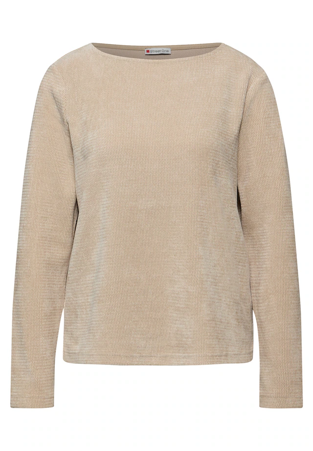 STREET ONE Langarmshirt mit U-Boot-Ausschnitt
