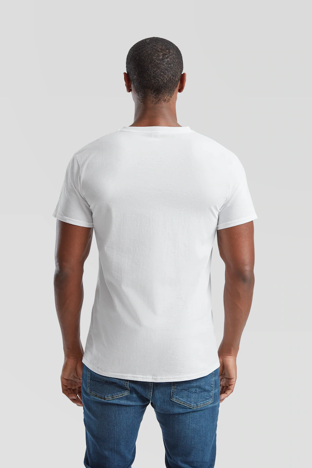 Fruit of the Loom T-Shirt Packung, 6 Stk. aus Baumwolle, V-Ausschnitt, 6-teilig