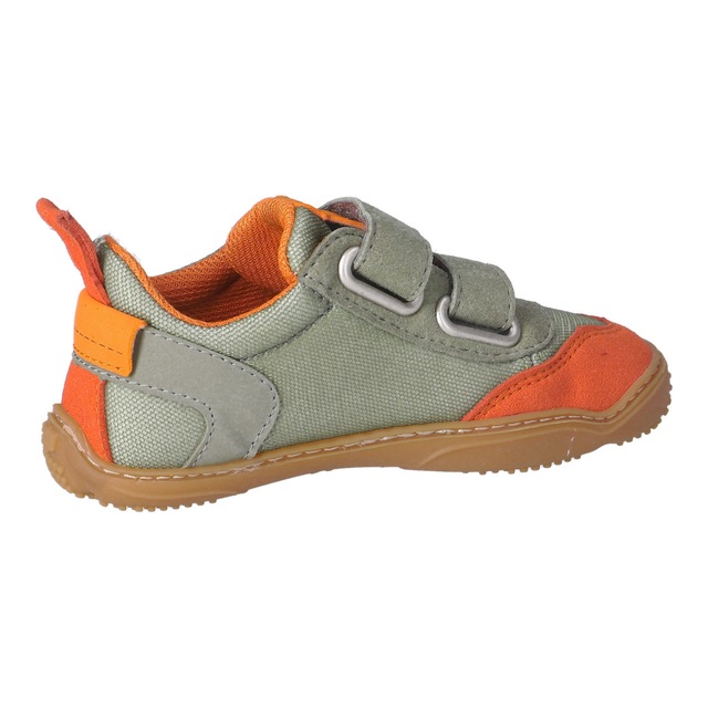 qnuffs Barfußschuh »Erle« Klettschuh, Halbschuh, Sneaker mit Kontrastbesätzen