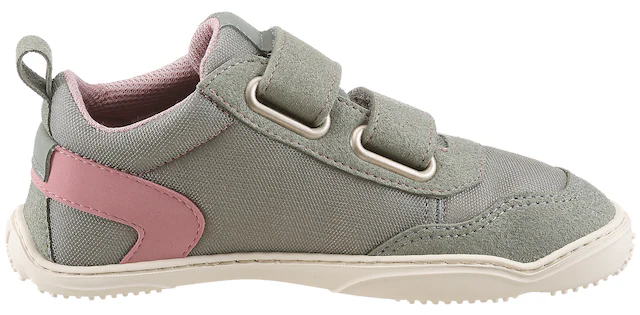 qnuffs Barfußschuh »Erle« Klettschuh, Halbschuh, Sneaker mit Kontrastbesätzen