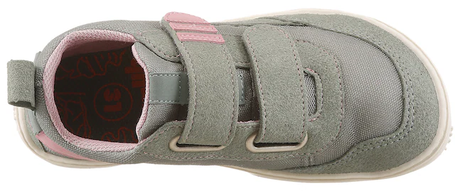 qnuffs Barfußschuh »Erle« Klettschuh, Halbschuh, Sneaker mit Kontrastbesätzen