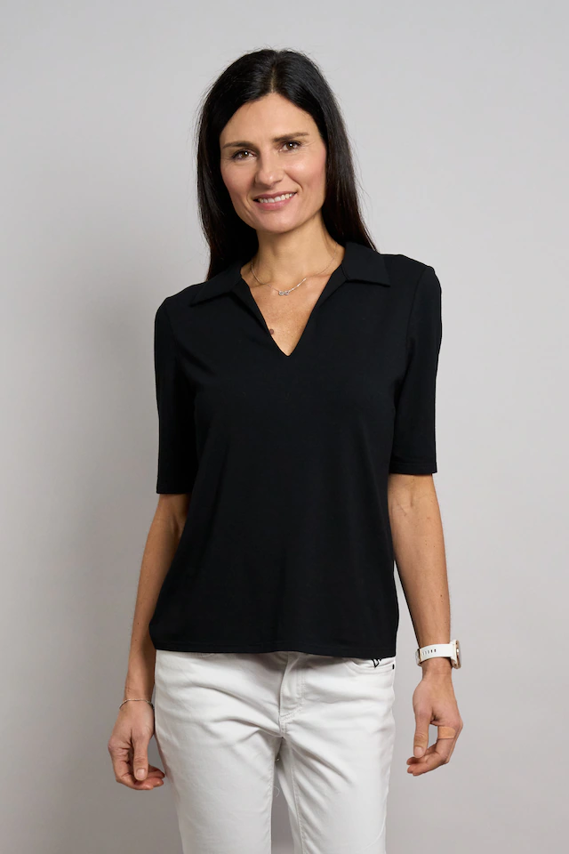 Seidel Moden Poloshirt Mit V-Ausschnitt - MADE IN GERMANY