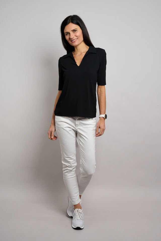 Seidel Moden Poloshirt Mit V-Ausschnitt - MADE IN GERMANY
