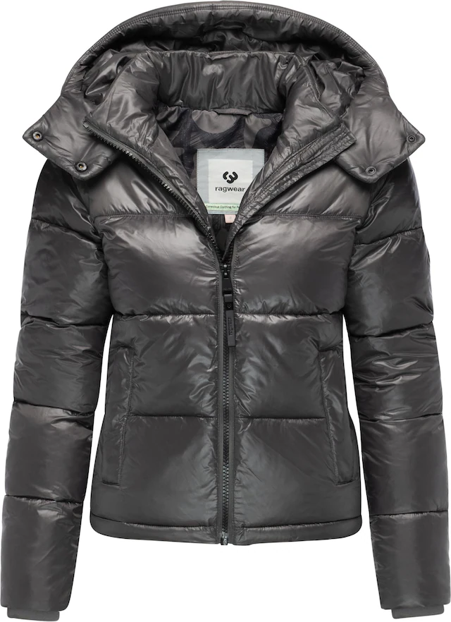 Ragwear Steppjacke »Roobie II« mit Kapuze Matt glänzende Damen Winterjacke mit Kapuze