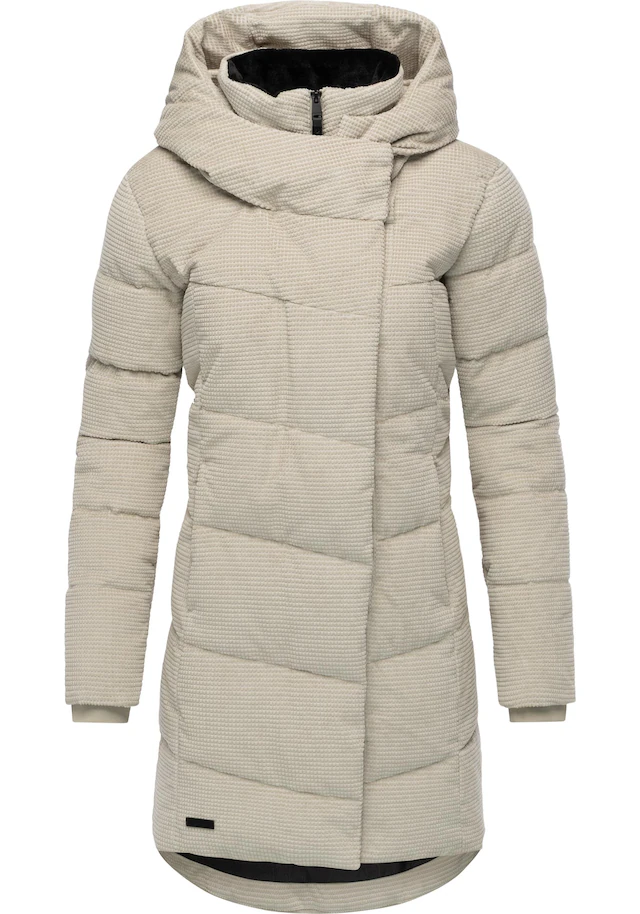 Ragwear Wintermantel »Pavla Cordy YOUMODO« Wasserdichter Steppmantel in Kord-Optik