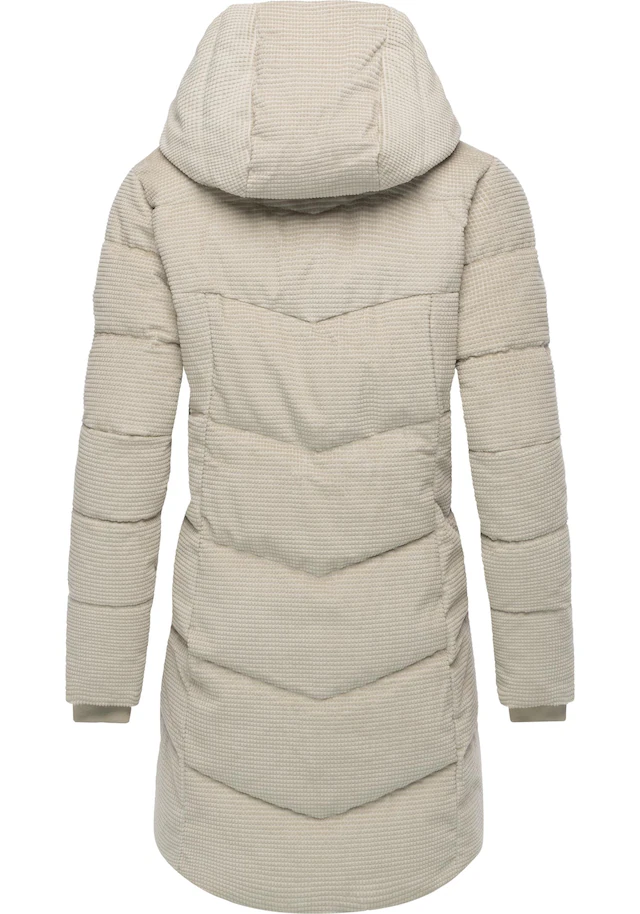 Ragwear Wintermantel »Pavla Cordy YOUMODO« Wasserdichter Steppmantel in Kord-Optik