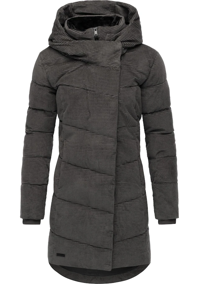 Ragwear Wintermantel »Pavla Cordy YOUMODO« Wasserdichter Steppmantel in Kord-Optik