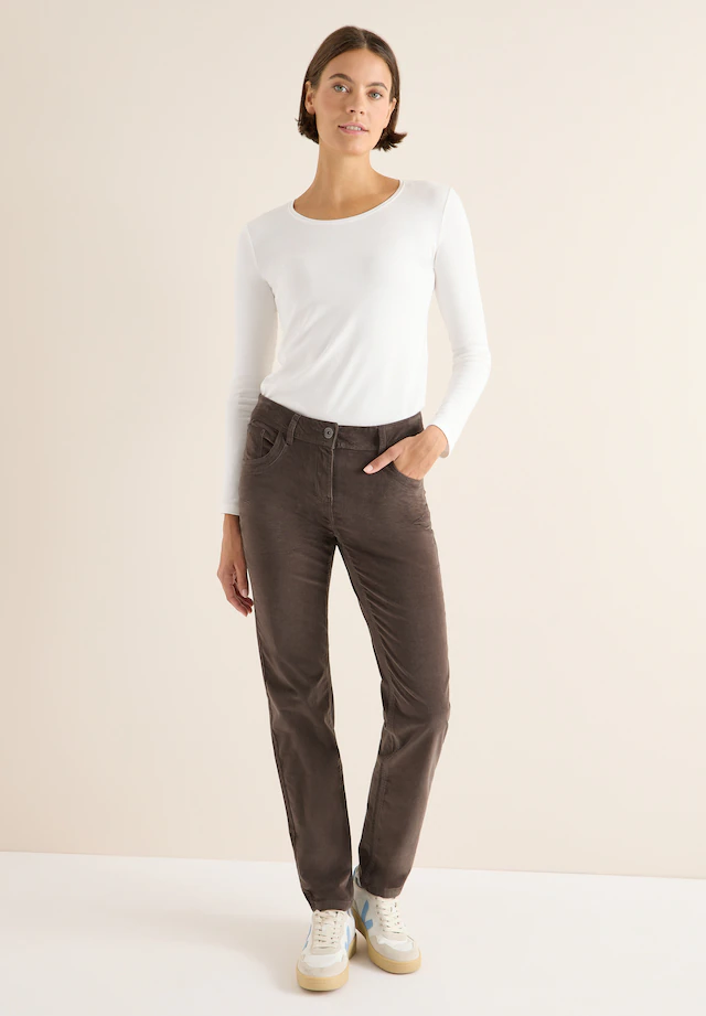 Cecil Cordhose Middle Waist