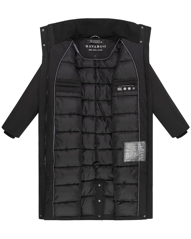 Navahoo Wintermantel »Traumblüte 14« Warmer Parka mit Stehkragen