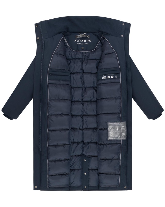 Navahoo Wintermantel »Traumblüte 14« Warmer Parka mit Stehkragen