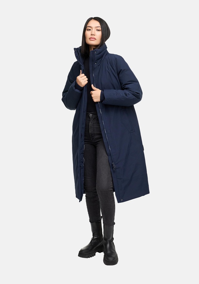 Navahoo Wintermantel »Traumblüte 14« Warmer Parka mit Stehkragen