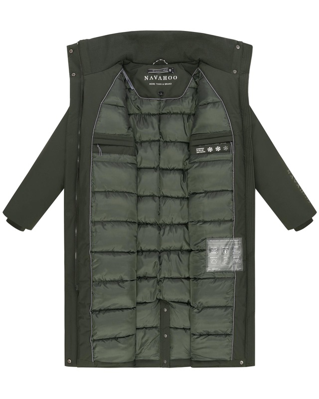 Navahoo Wintermantel »Traumblüte 14« Warmer Parka mit Stehkragen