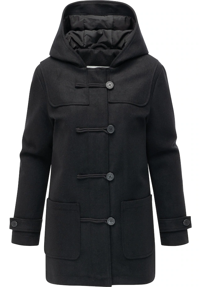 Ragwear Wintermantel »Duffina YOUMODO« warmer Mantel mit Knopfleiste