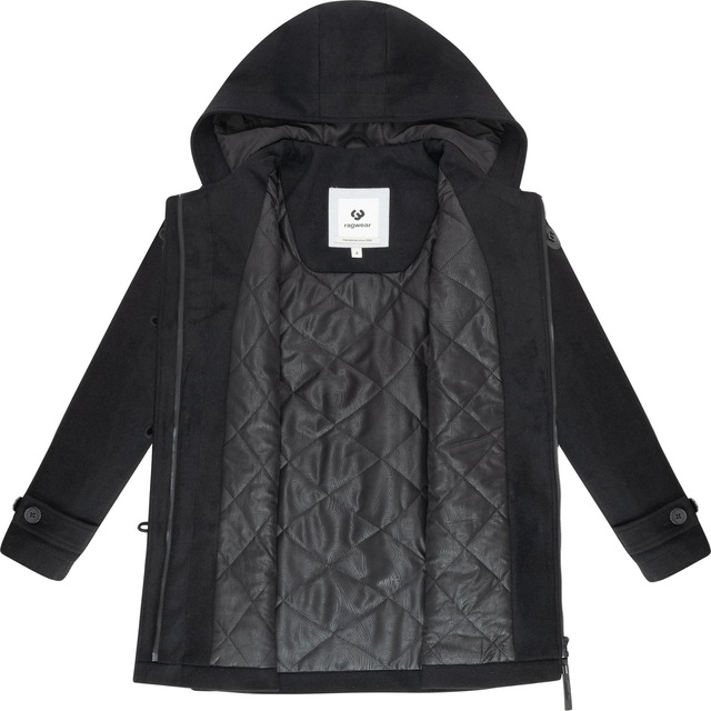 Ragwear Wintermantel »Duffina YOUMODO« warmer Mantel mit Knopfleiste
