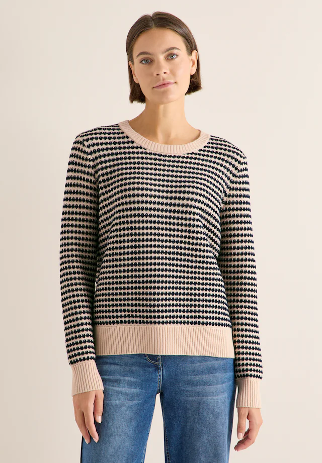 Cecil Strickpullover aus softem Materialmix