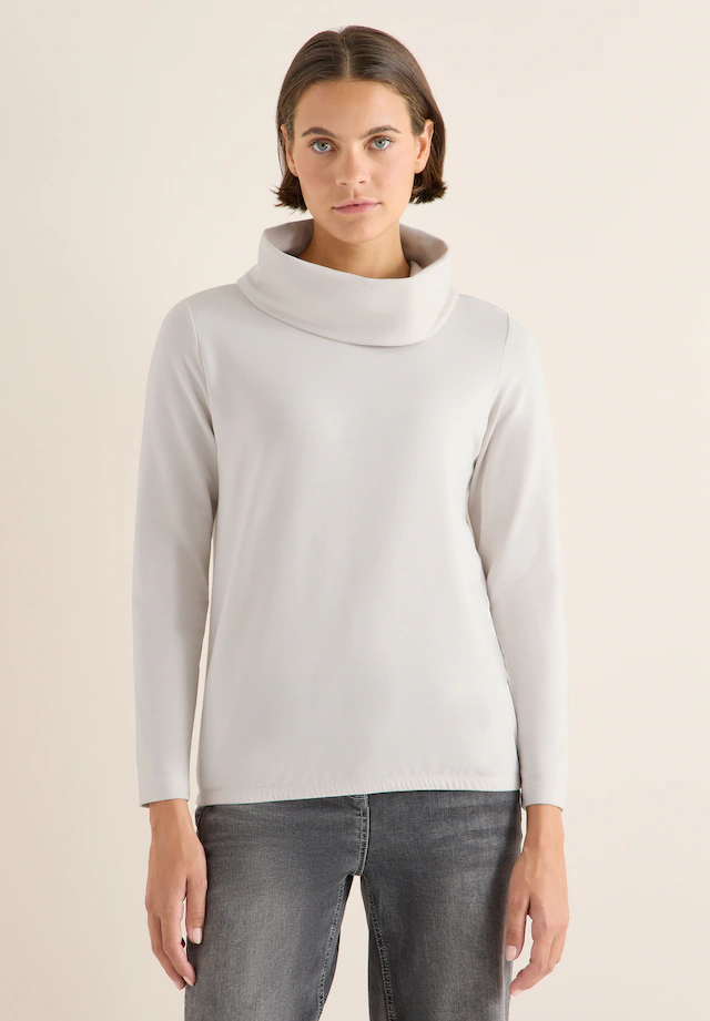 Cecil Langarmshirt aus softem Materialmix