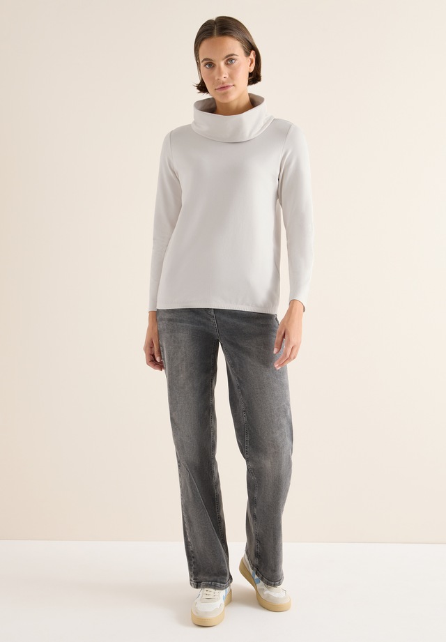 Cecil Langarmshirt aus softem Materialmix