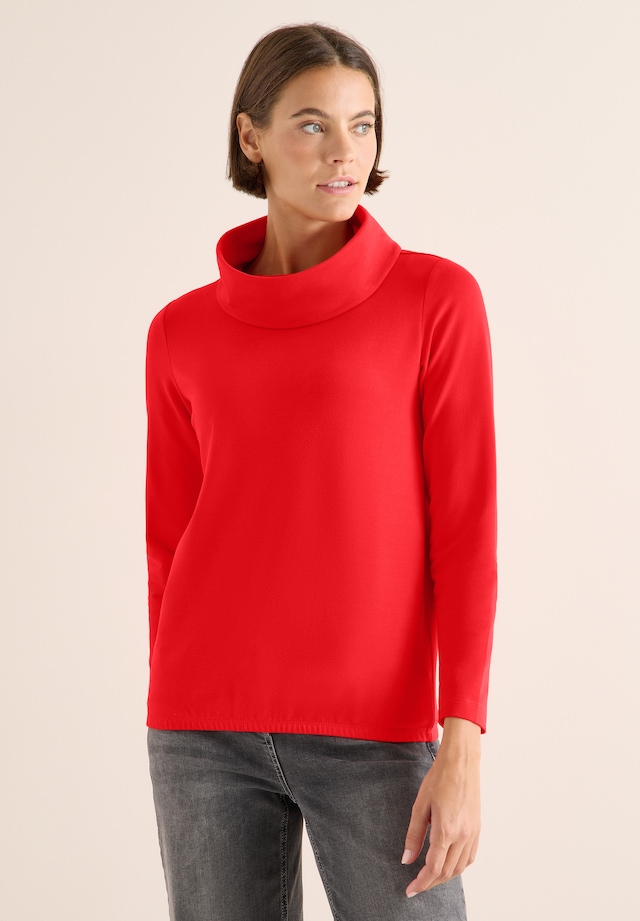 Cecil Langarmshirt aus softem Materialmix