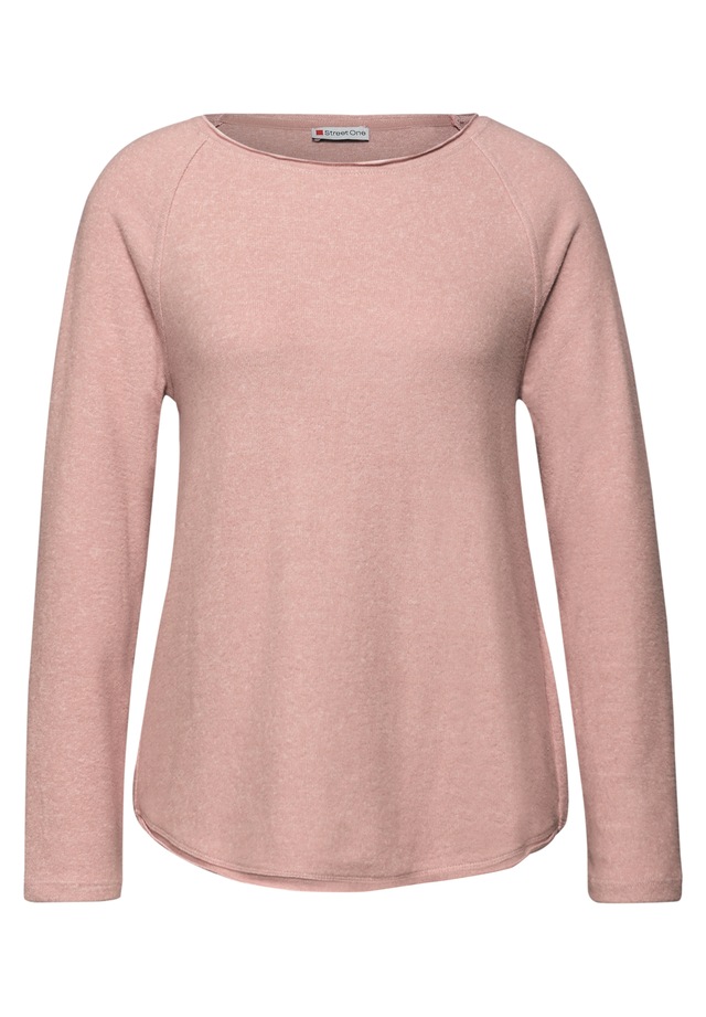 STREET ONE Langarmshirt aus softem Materialmix