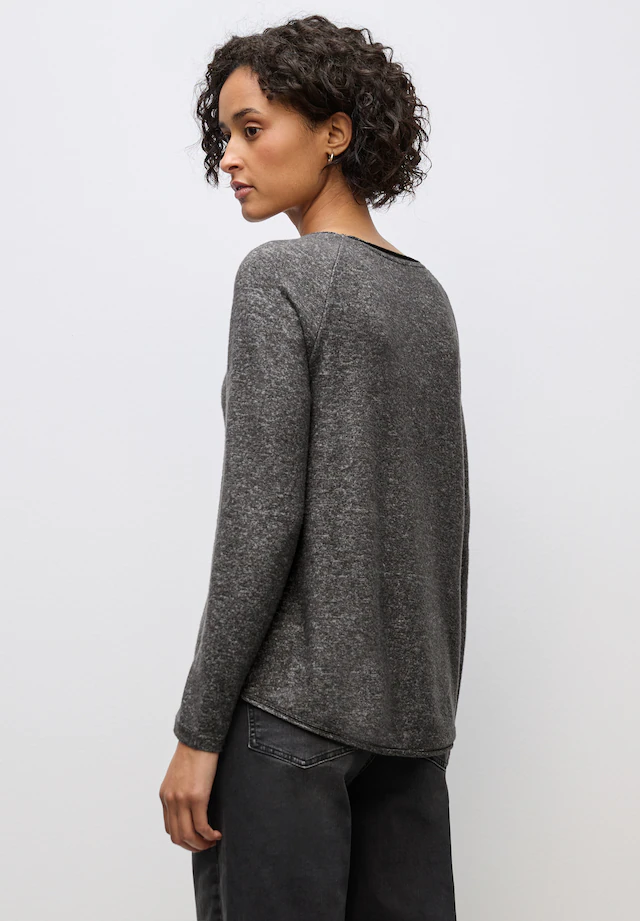 STREET ONE Langarmshirt aus softem Materialmix