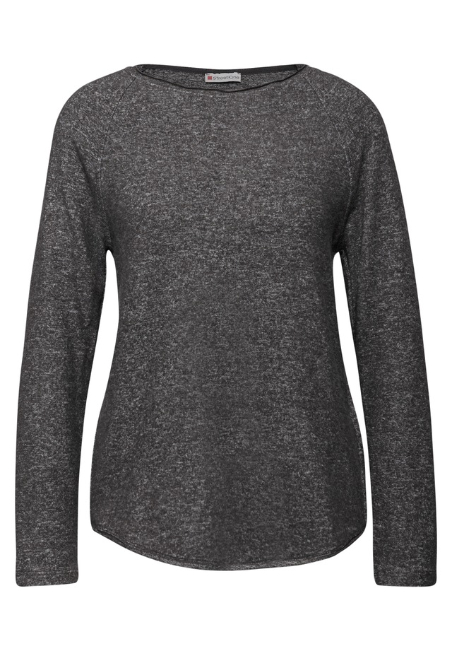 STREET ONE Langarmshirt aus softem Materialmix