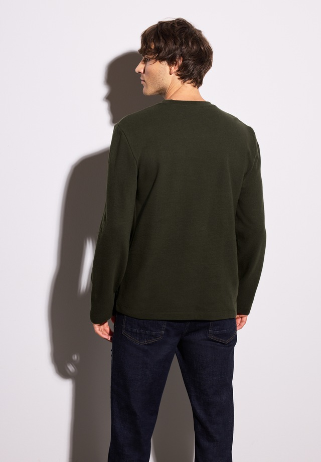 STREET ONE MEN Langarmshirt aus reiner Baumwolle