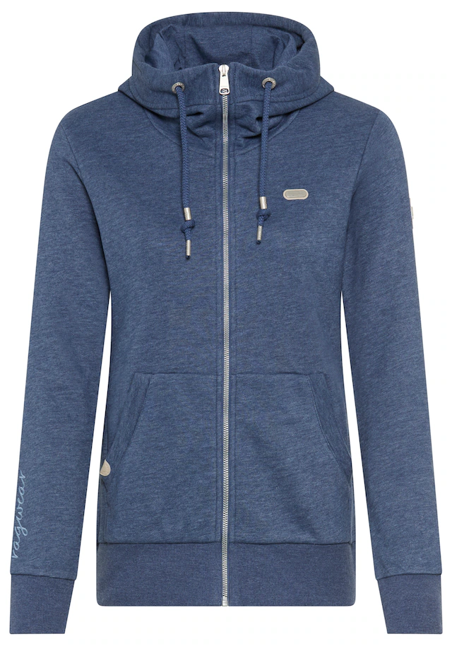 Ragwear Kapuzensweatjacke »NESKIA ZIP A O« mit Kordelzug und Logo am Ärmel