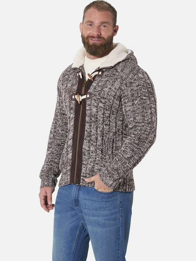 Jan Vanderstorm Kapuzenstrickjacke »Outdoor Strickjacke EIRBORG«