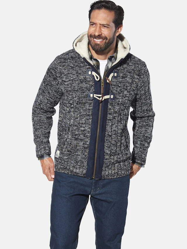 Jan Vanderstorm Kapuzenstrickjacke »Outdoor Strickjacke EIRBORG«