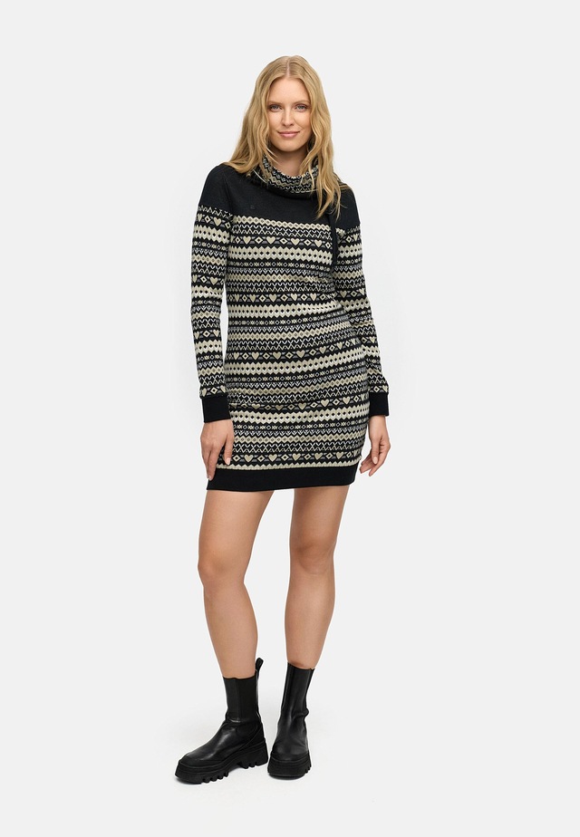 Ragwear Sweatkleid »Chlloe Jacquard YOUMODO« Ohne Taschen stylisches Langarmkleid mit verspieltem Print