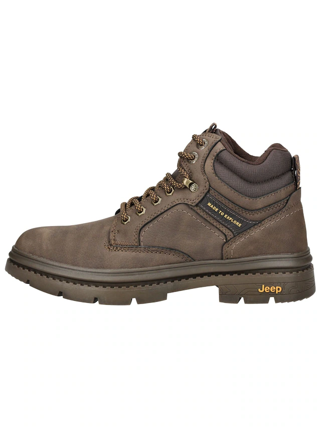 Jeep Schnürstiefelette »Jeep Stiefelette Lederimitat/Textil«