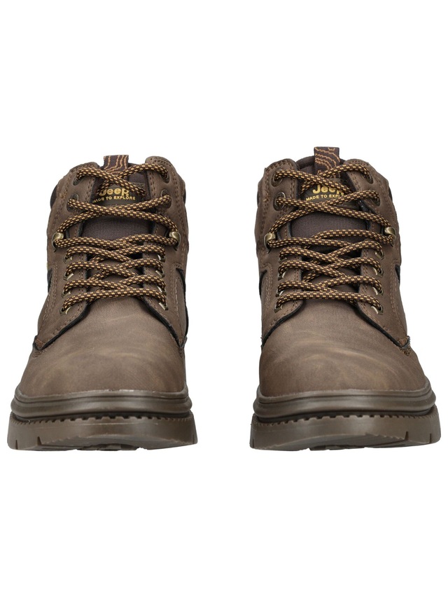 Jeep Schnürstiefelette »Jeep Stiefelette Lederimitat/Textil«
