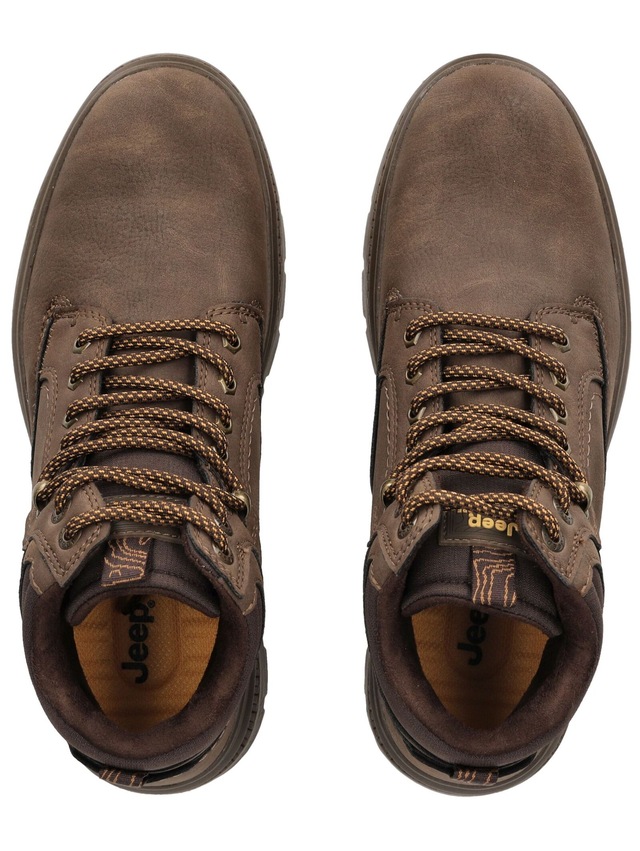 Jeep Schnürstiefelette »Jeep Stiefelette Lederimitat/Textil«